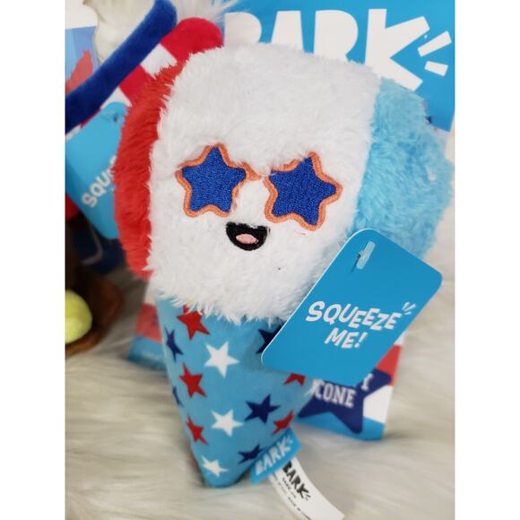 NEW LOT Bark Box Regal The Eagle Dog Toy CRAZY CRINKLE squeak 4th july dog toy - Picture 2 of 6